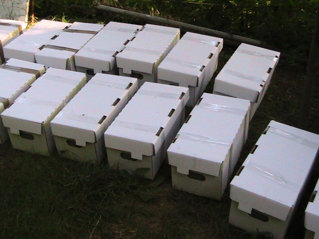 Připravené oddělky pro včelaře
